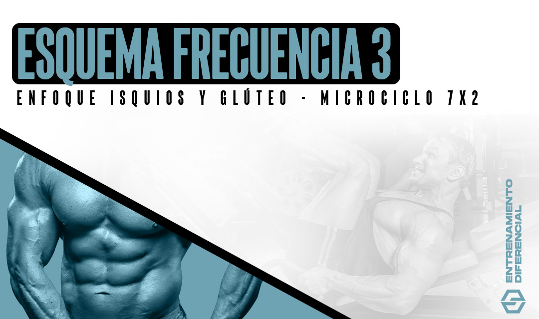 Esquema enfoque isquios y glúteo - microciclo 7x2